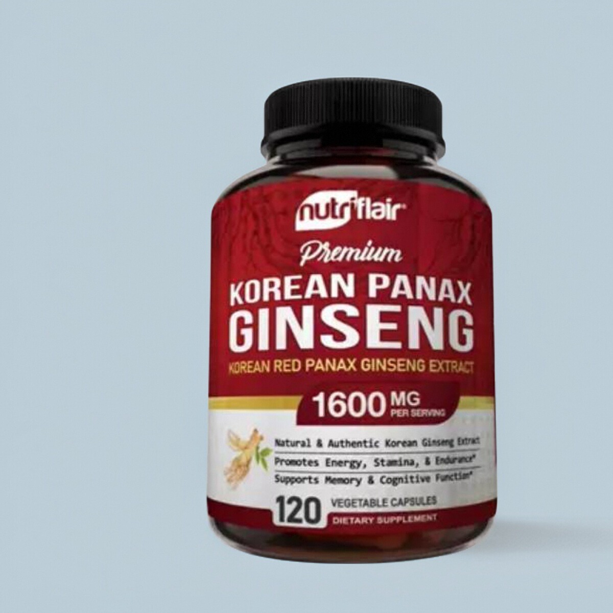 现NutriFlair Korean Red Panax Ginseng 人参皂苷韩国红参120粒