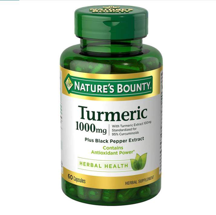Nature's Bounty Turmeric  Black Pepper姜黄粉配黑胡椒关节保健