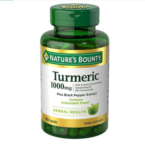 Nature's Bounty Turmeric  Black Pepper姜黄粉配黑胡椒关节保健