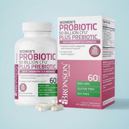 美国女士益生菌尿路保健Bronson Women's Probiotic蔓越莓甘露糖