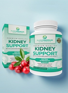 美国PurePremium  Kidney Support肾脏尿路膀胱健康成人保健品60