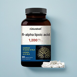 美国成人右旋硫辛酸胶囊NatureBell R Alpha Lipoic Acid 1200mg