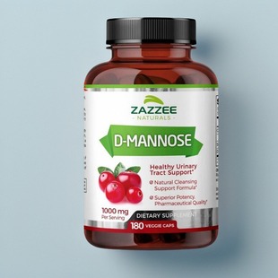 甘露糖胶囊高成人尿路健康预素食180粒 现货Zazzee Mannose