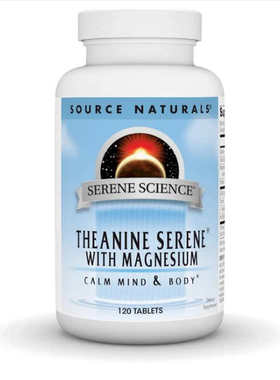 Source Naturals Serene L-Theanine+镁+GABA 成人情绪睡眠保健