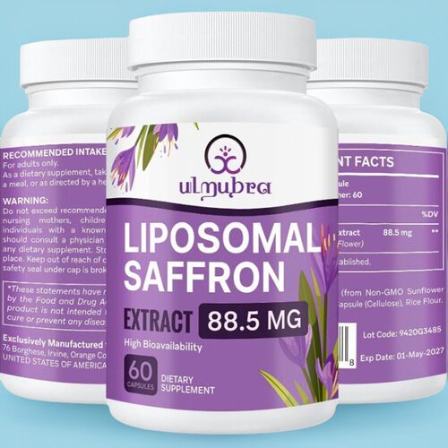 脂质体藏红花补充剂 88.5毫克Liposomal Saffron情绪能量视力60粒