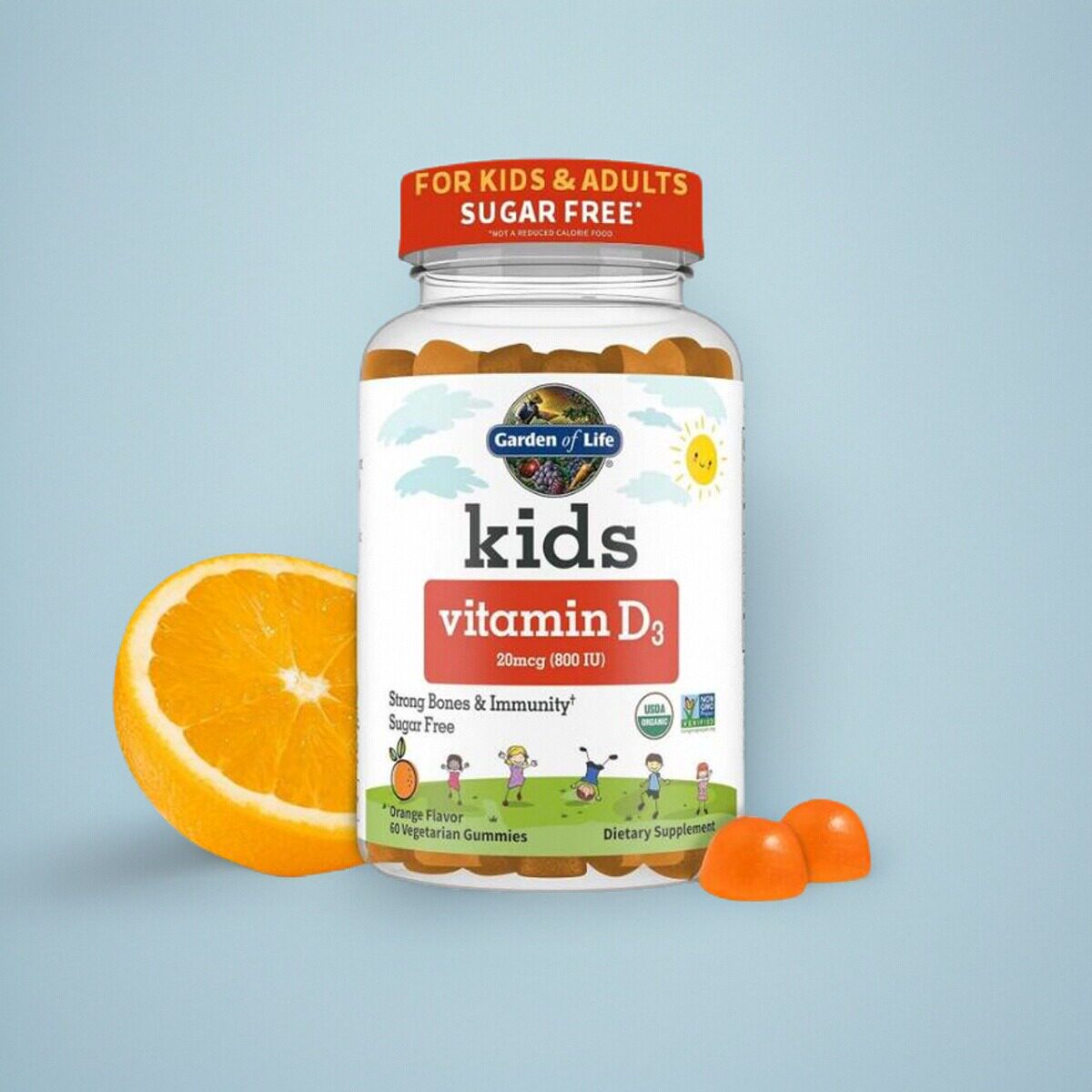 特惠美国儿童维生素D3软糖Garden of Life Kids抵抗力免疫力800IU