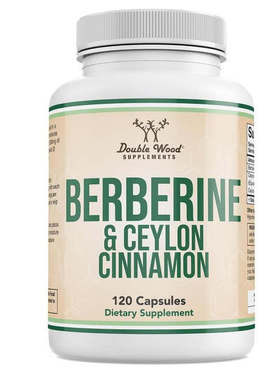 Double Wood小檗碱与锡兰肉桂代谢健康保健Berberine Ceylon120粒