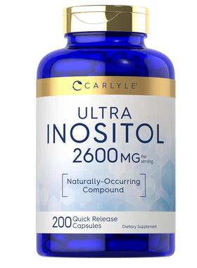 美国成人肌醇胶囊Carlyle Inositol 高含量2600mg 200粒健康保健