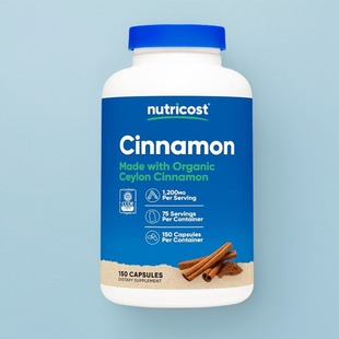 美国成人肉桂胶囊锡兰肉桂粉Ceylon Cinnamon血糖保健植物健康150