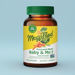 MegaFood Baby Me 2 Prenatal Multi孕期复合维生素胆碱甲基叶酸