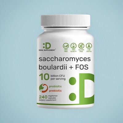 美国成人Saccharomyces Boulardii梭状芽孢杆菌 FOS100亿CFU 240