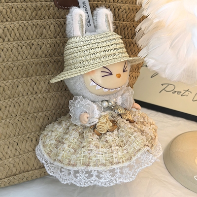 娃衣一二代盲盒LABUBU公仔着替挂件拉布布娃衣可爱套装