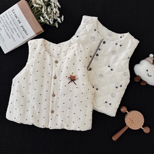 暖冬旅行家｜NubilunaA类婴幼儿夹棉冬背心马甲坎肩护肚保暖上衣