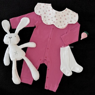 彩虹糖|Nubiluna北欧极简风纯色棉质连体爬服圣诞拍照婴幼儿男女