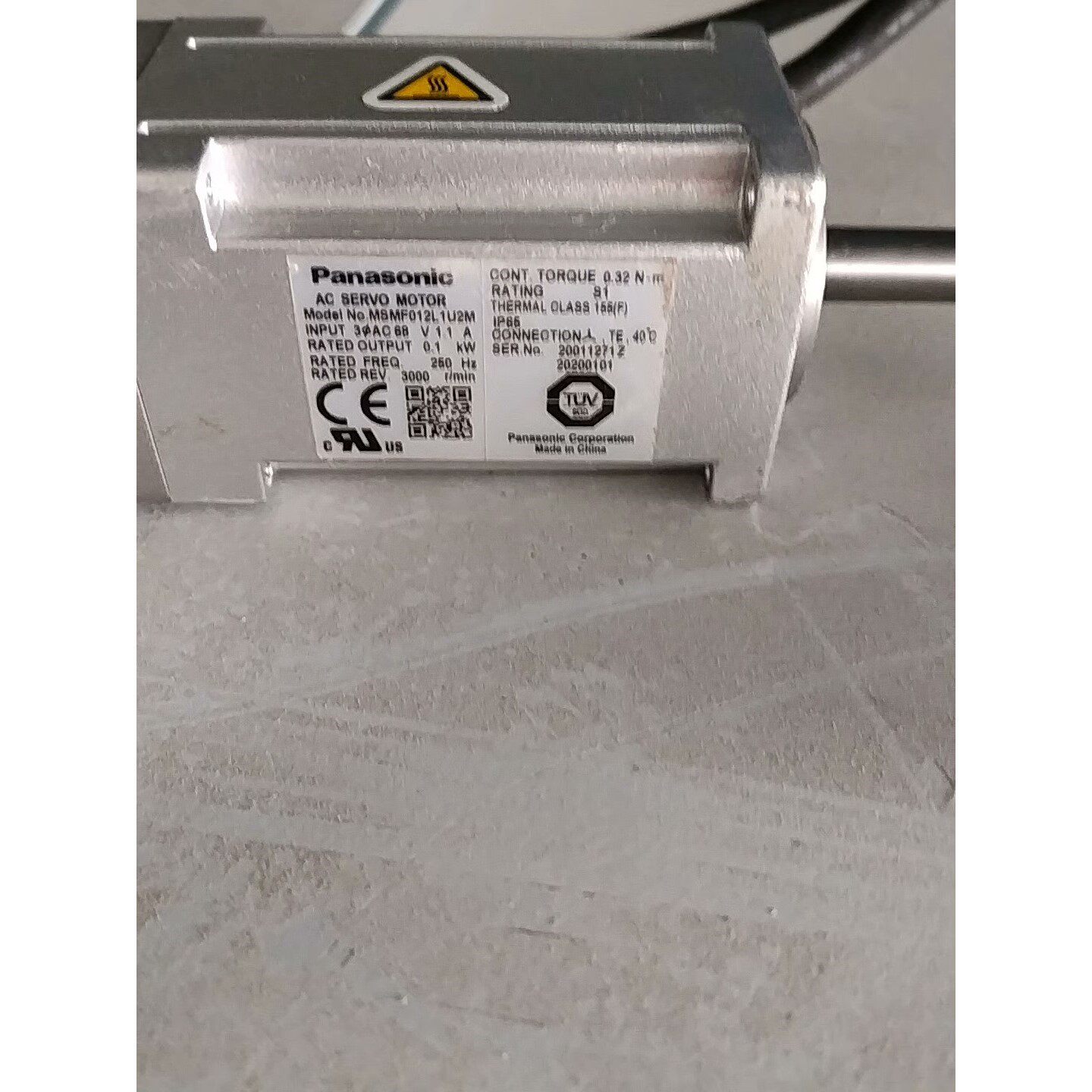 【议价产品】松下电机100w MSMF012L1u2M 闲置六台,正品,询价