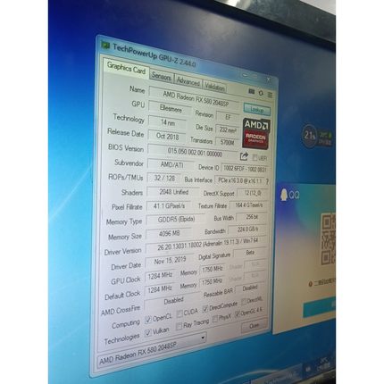 【议价产品】讯景RTX580  4g    一切正常   自用 游戏卡询价