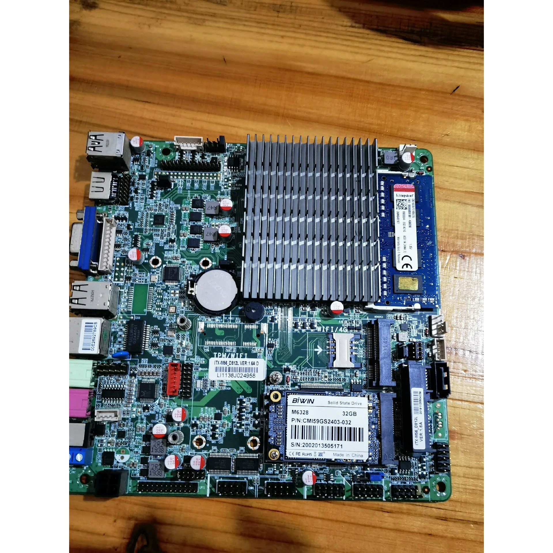 【议价产品】研域j1800主板 研域m56 ITX-M56_D812L主询价