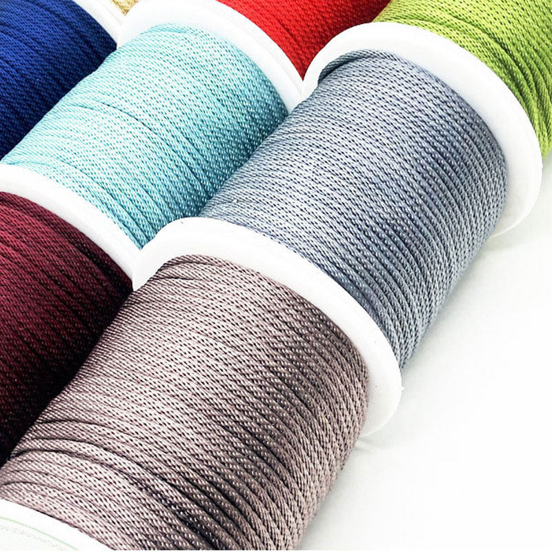 40米2mm玉米线手工编织项链绳材料diy饰品线材编手链红绳子玉米绳