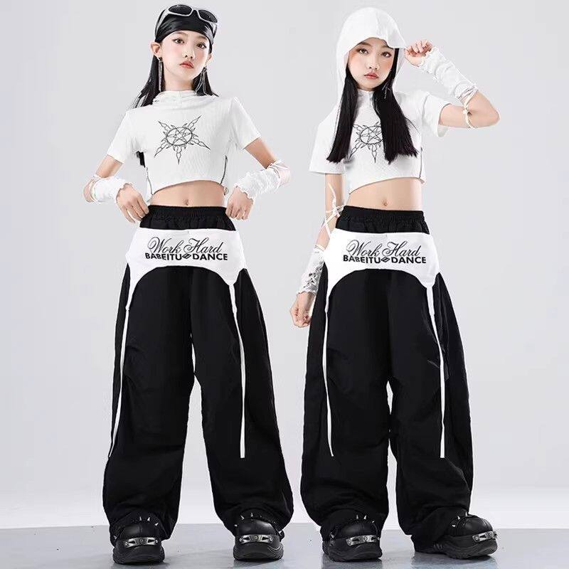 女童爵士舞表演服装儿童街舞潮服时髦炸街走秀少儿个性舞台演出服