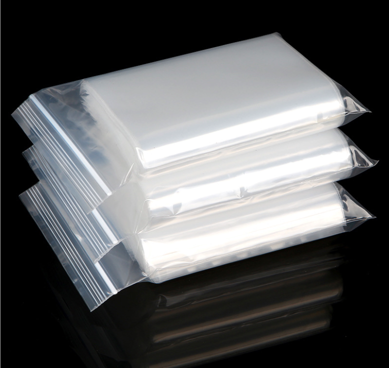 厂家直销专业胶袋pe骨袋自动封口胶袋锁口袋100只默认白边全长