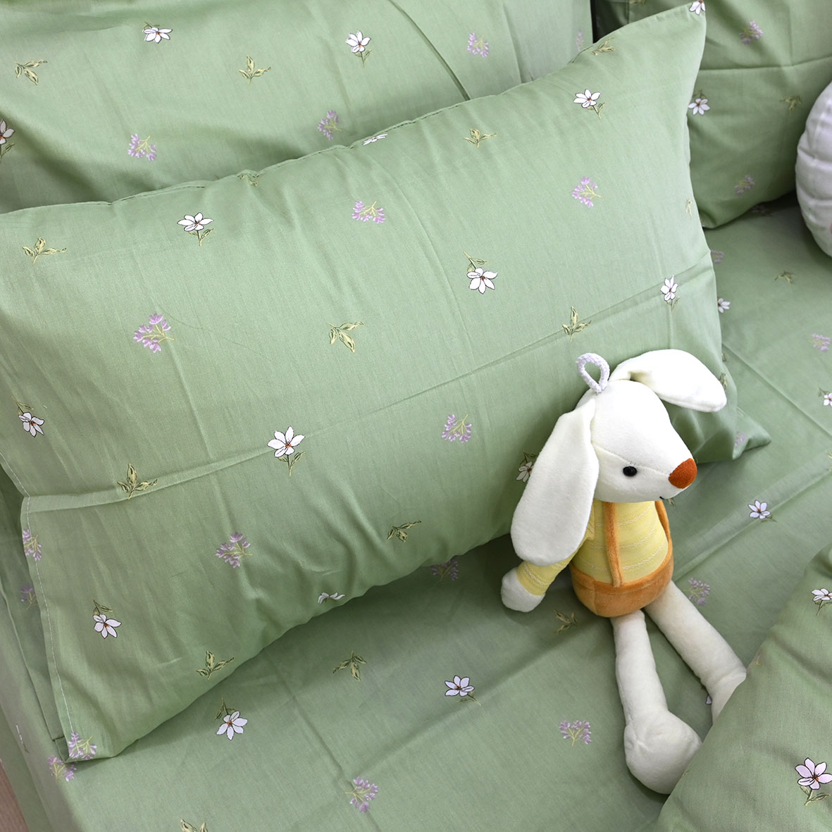 简约小花纯棉全棉48×74信封一只对枕套单只床上加厚宿舍成人