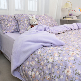 单件保暖被罩简约款 米 150x200x230cm 1.5 A全棉B牛奶绒加绒被套