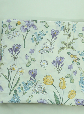 紫色花海单件床单100纯棉全棉斜纹单人学生被单床笠床上