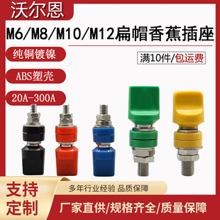 接线柱纯铜接线端子M8M6M10大电流40A60A100A香蕉插座4mm大电流