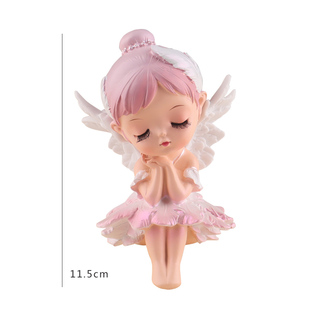 贝拉公主蜜雪儿生日蛋糕装 饰摆件仙女女孩天使乐趣烘焙diy插件