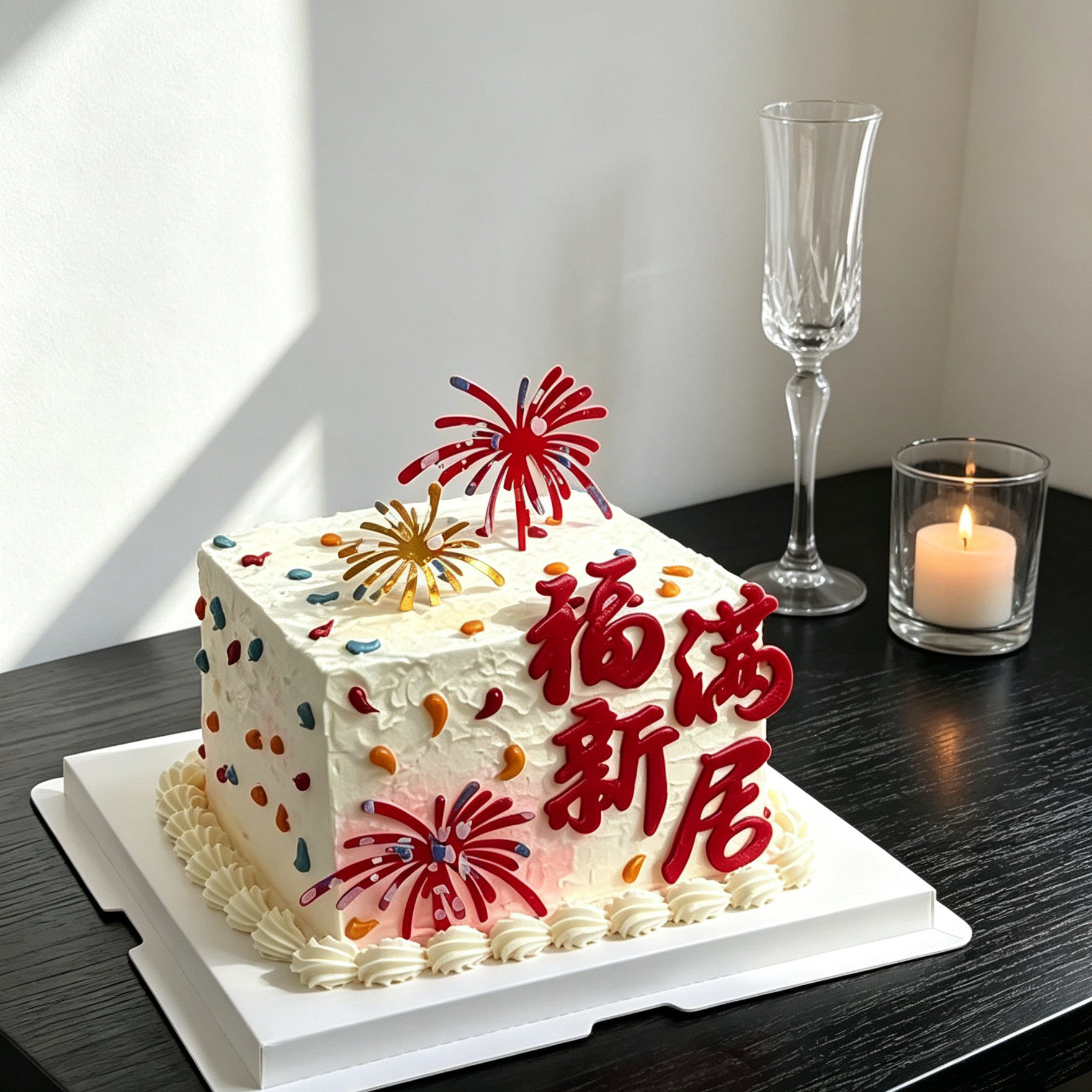 福满新居蛋糕装饰插件乔迁之喜