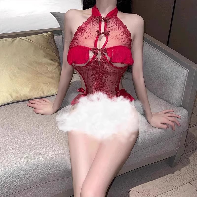 内衣女情调性感睡裙旗袍睡衣大码