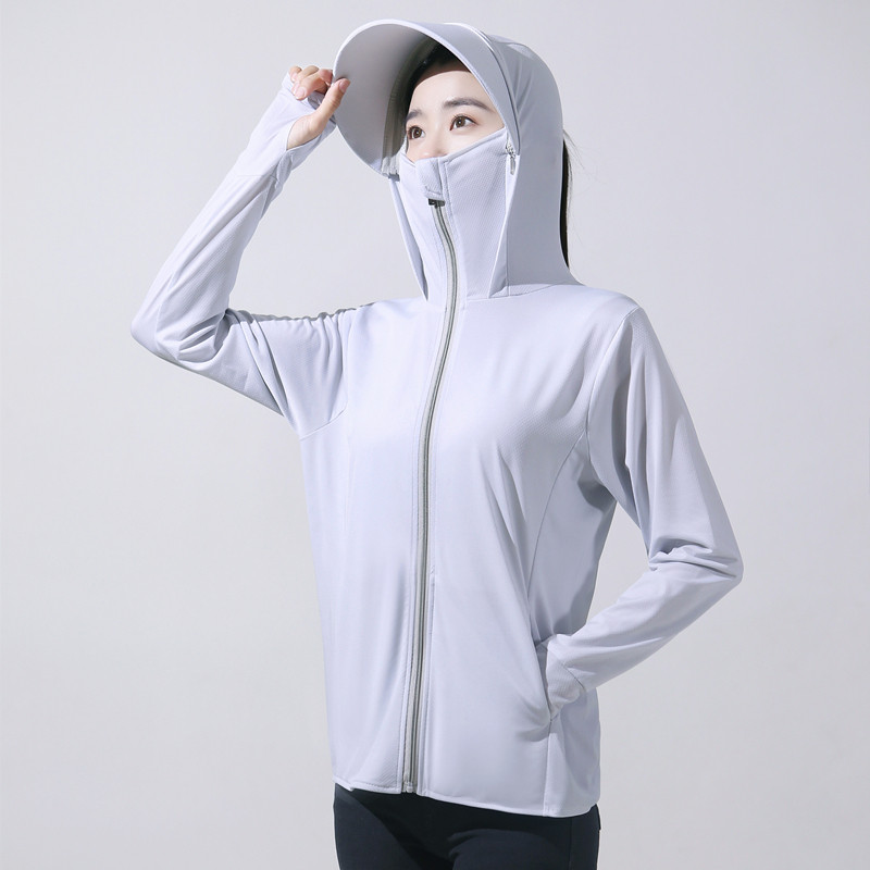防晒衣女款夏季2026新款透气防紫外线冰丝防晒服超薄短款外套开衫