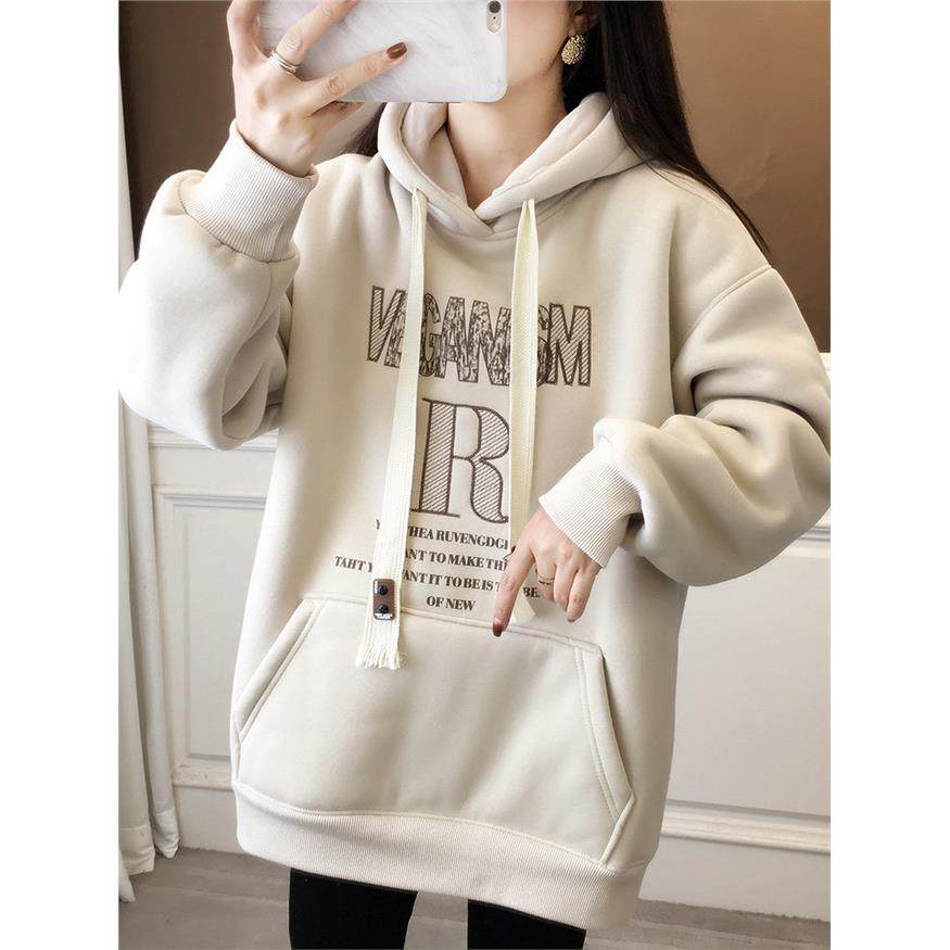 冬季连帽加绒加厚卫衣女2024新款爆款一体绒秋冬学生羊羔绒外套冬,个性定制/设计服务/DIY,棉服工装,淘宝优惠券,粉丝福利购,淘宝优惠卷