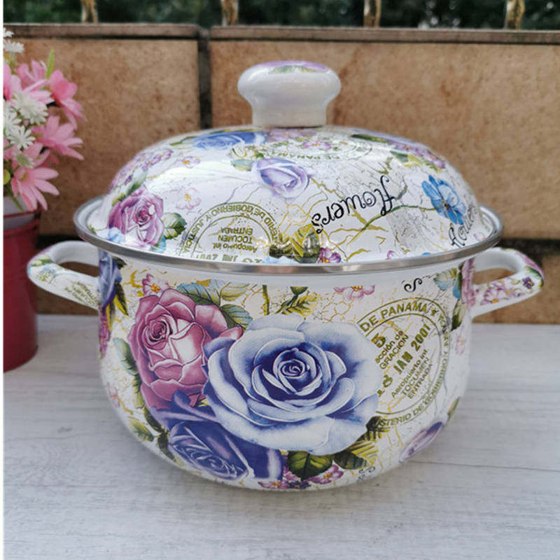 加厚搪瓷家用双耳煲汤锅煮药炖锅猪油锅煮奶煮面电磁炉燃气灶通用,厨房/烹饪用具,炖锅/炖煲/汤煲,淘宝优惠券,粉丝福利购,淘宝优惠卷