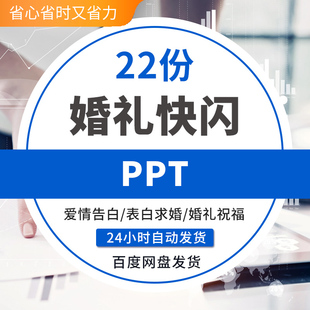 婚礼快闪PPT模板求婚策划高端大气动态片头开场情人节告白ppt素材