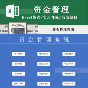 简易公司资金管理系统表财务收支分析报表出纳现金日记账表格便捷