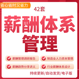 R2薪酬体系管理全套资料：方案设计、案例、成本管控、职级评价