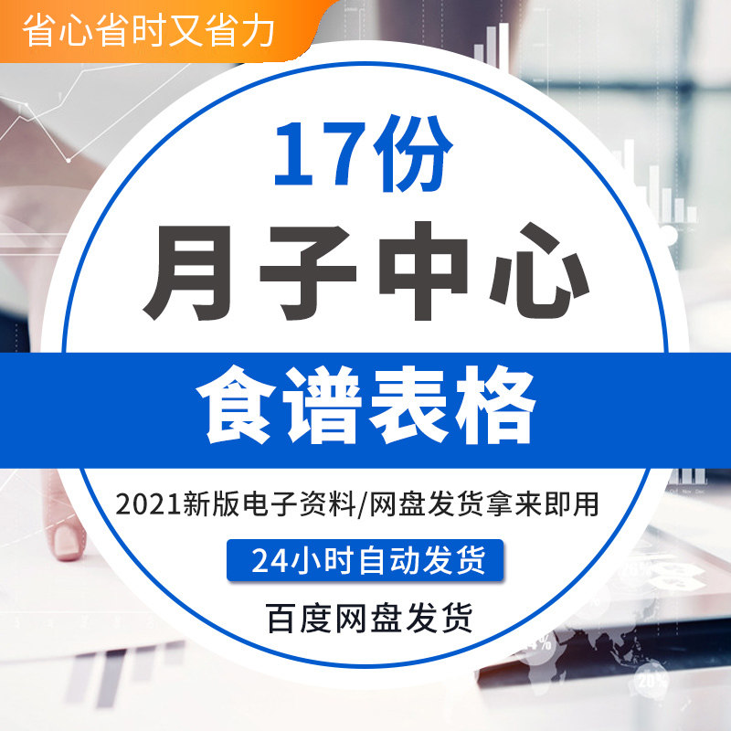 月子中心产后康复会所顺产剖腹产月子餐菜谱食谱做法表格资料模板
