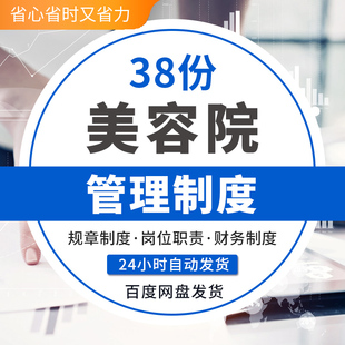 美容院店务内部管理全套规章制度工资薪酬体系财务物料管理制度标