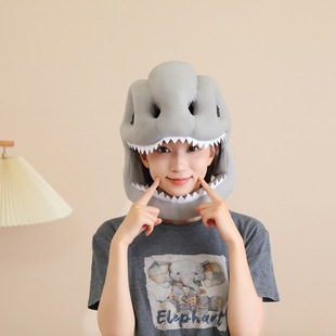 搞怪中华恐龙骨架头套外骨骼玩偶帽子创意稀奇古怪男生礼物拍照女