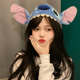 冬季 搞怪立体史迪仔帽子动漫造型卡通创意毛绒棉帽成人儿童保暖帽