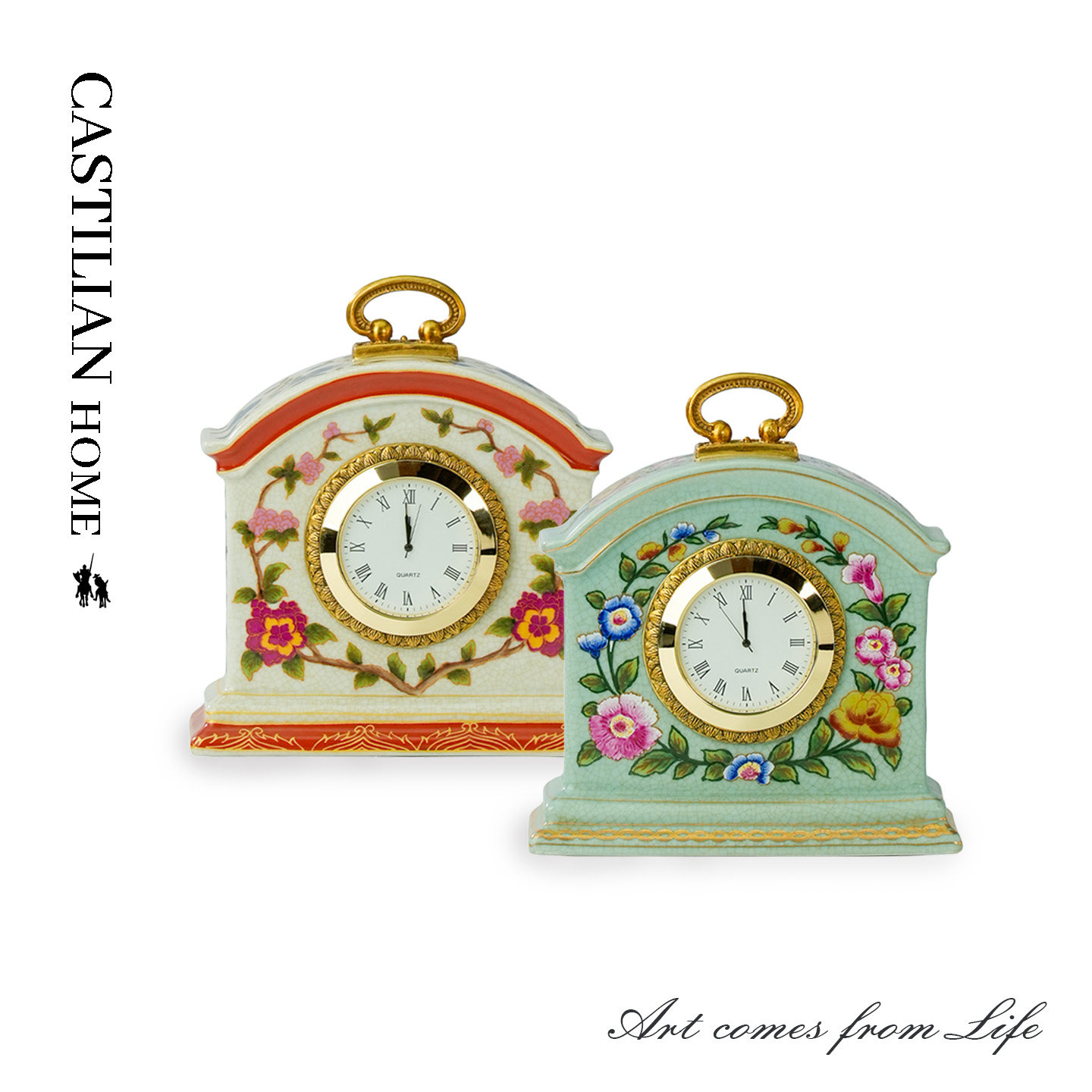 欧式复古迷你座钟时钟客厅摆放新中式卧室玄关桌面装饰摆件C6369,家居饰品,台钟/闹钟,淘宝优惠券,粉丝福利购,淘宝优惠卷