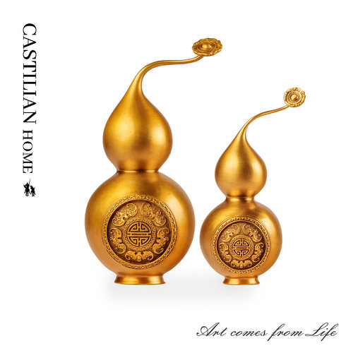 纯铜葫芦客厅办公室招财送礼摆件