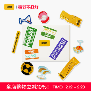 Crash Baggage拉杆箱行李箱创意贴纸不规则贴画旅行箱贴纸组合
