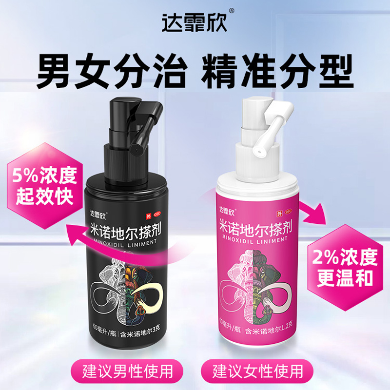 达霏欣 米诺地尔搽剂 60ml*1瓶防脱发治疗掉发生发水药女