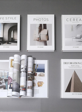 外文翻译桌面摆件陈列摄影道具书