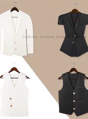 意式极简衣帽间样板房全屋定制家具展厅衣柜装饰毛毡道具西装衣服