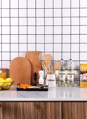 新中式样板间厨房台面软装摆件