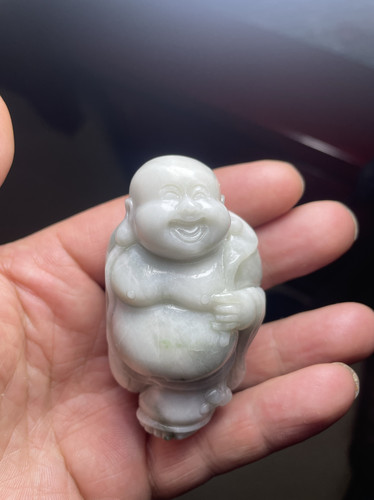 独山玉雕玉石手玩件小摆件弥勒佛佛公佛像茶宠玩件