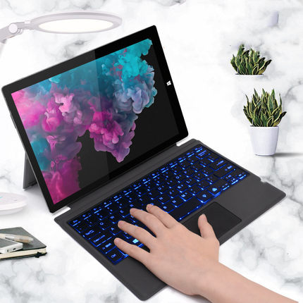 适用于surface pro8键盘Pro3/4/7七彩背光无线蓝牙 Go2 蓝牙键盘